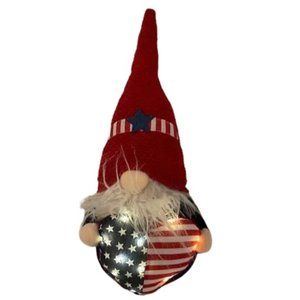 USA led gnome American flag 3 light setting